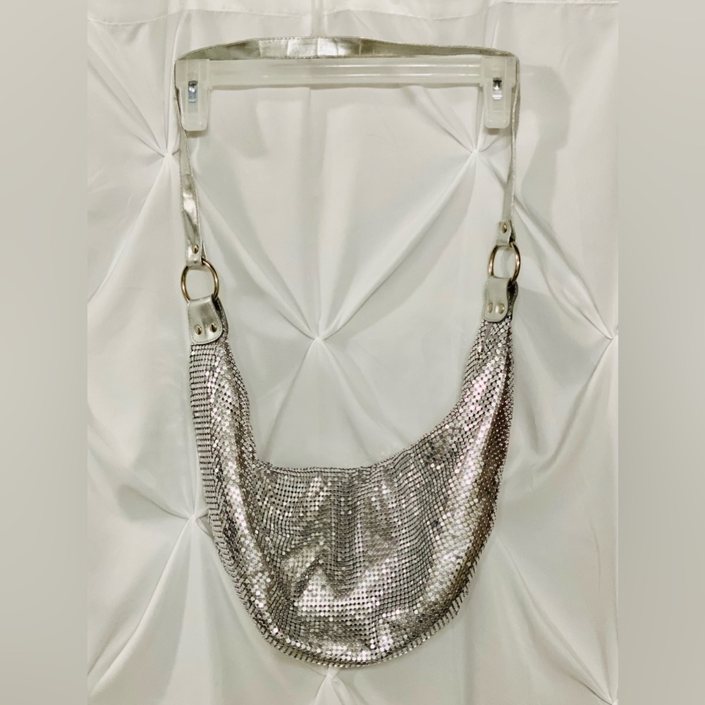 Y2K Vintage Silver Tone Mesh Chain Boho Purse & Coin Purse